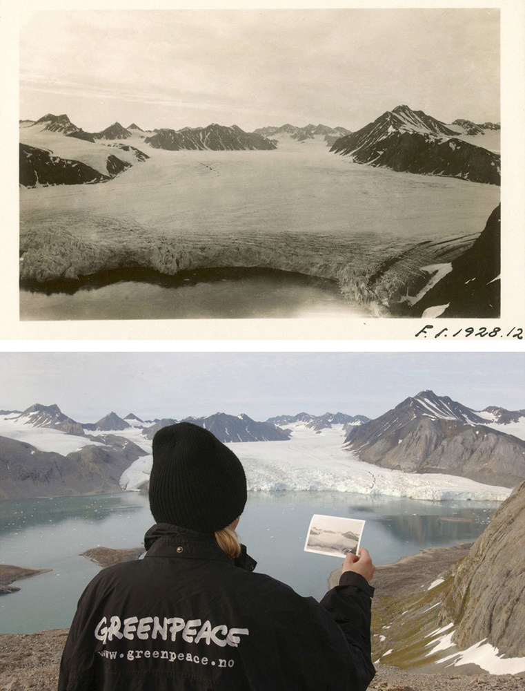 Greenpeace documentation showing that glacier 